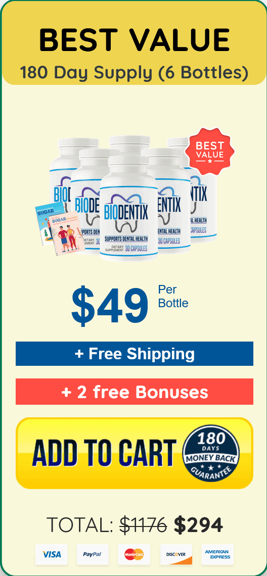Biodentix 6 Bottles- order-now-( One Hundred Eighty Days Supply)-image